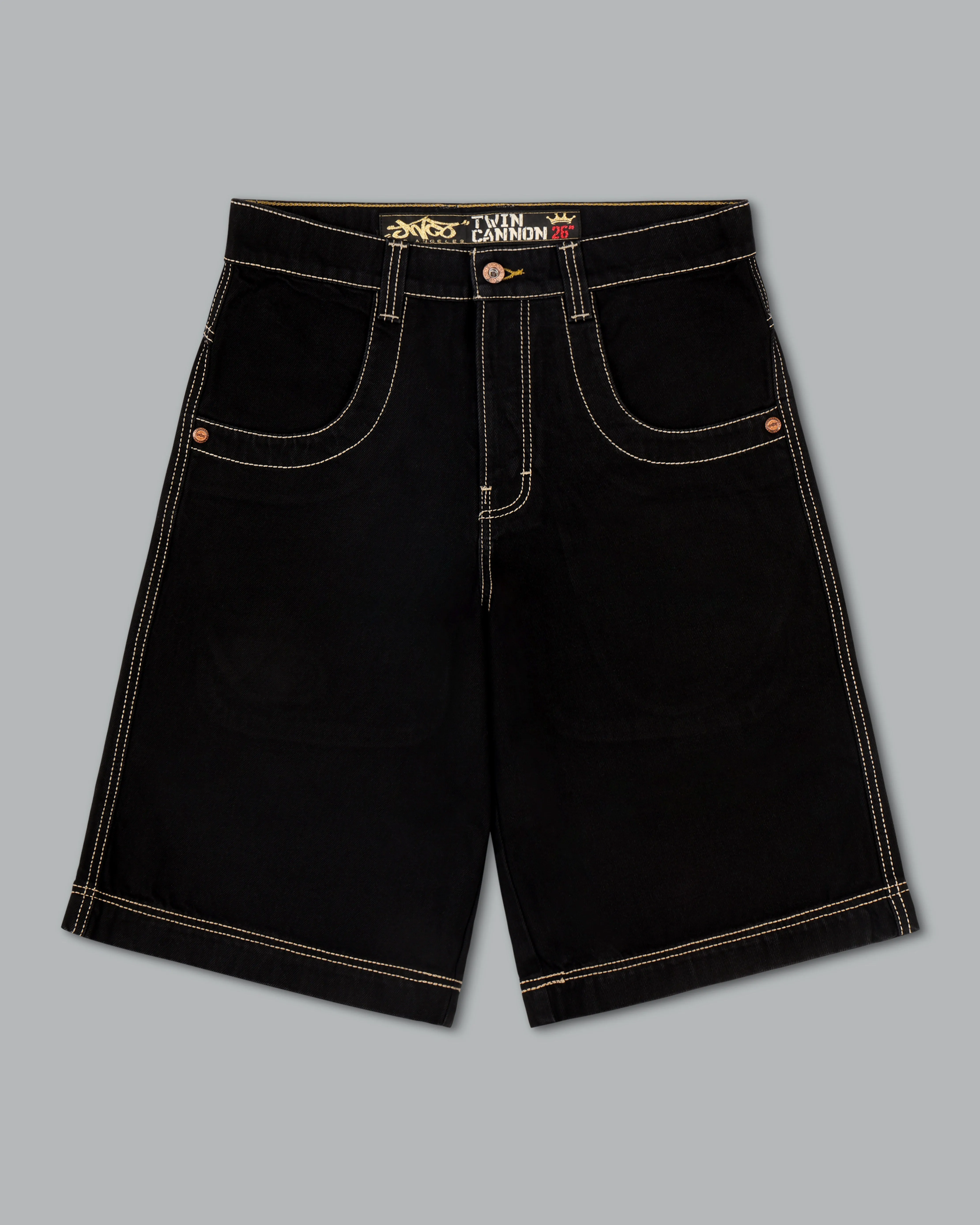 W101 Twin Cannon Shorts. 14. Black/Gold J.