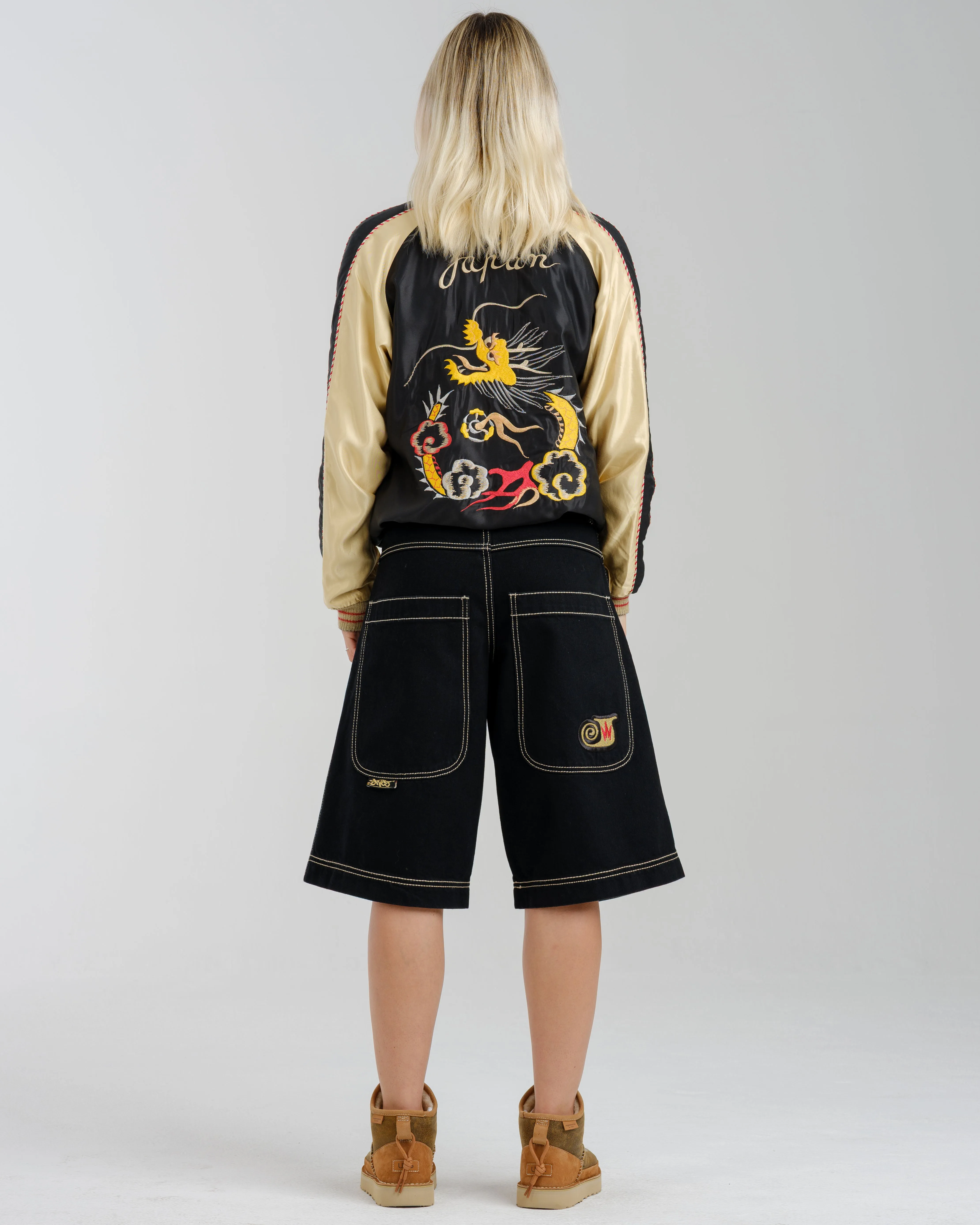 W101 Twin Cannon Shorts. 14. Black/Gold J.