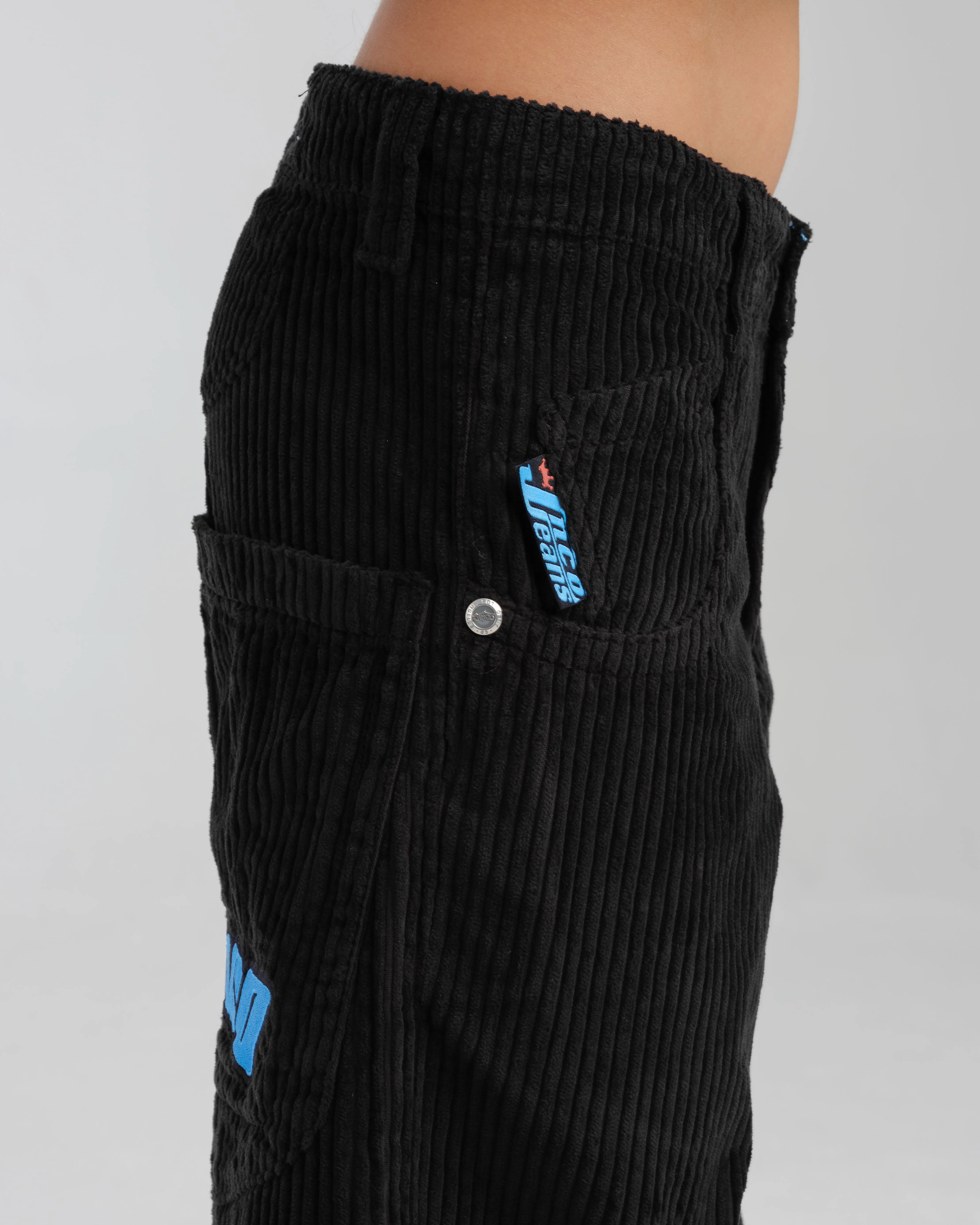 W169 Low Down. 20. 4 Wale Corduroy. Black.