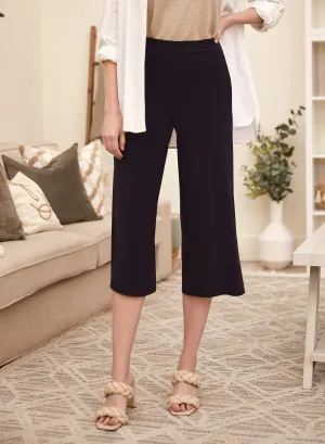 Wide Leg Pull-On Capris