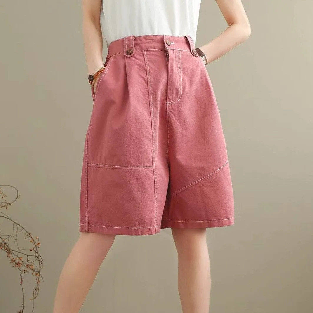 Women Summer Casual Minimalist Loose Shorts
