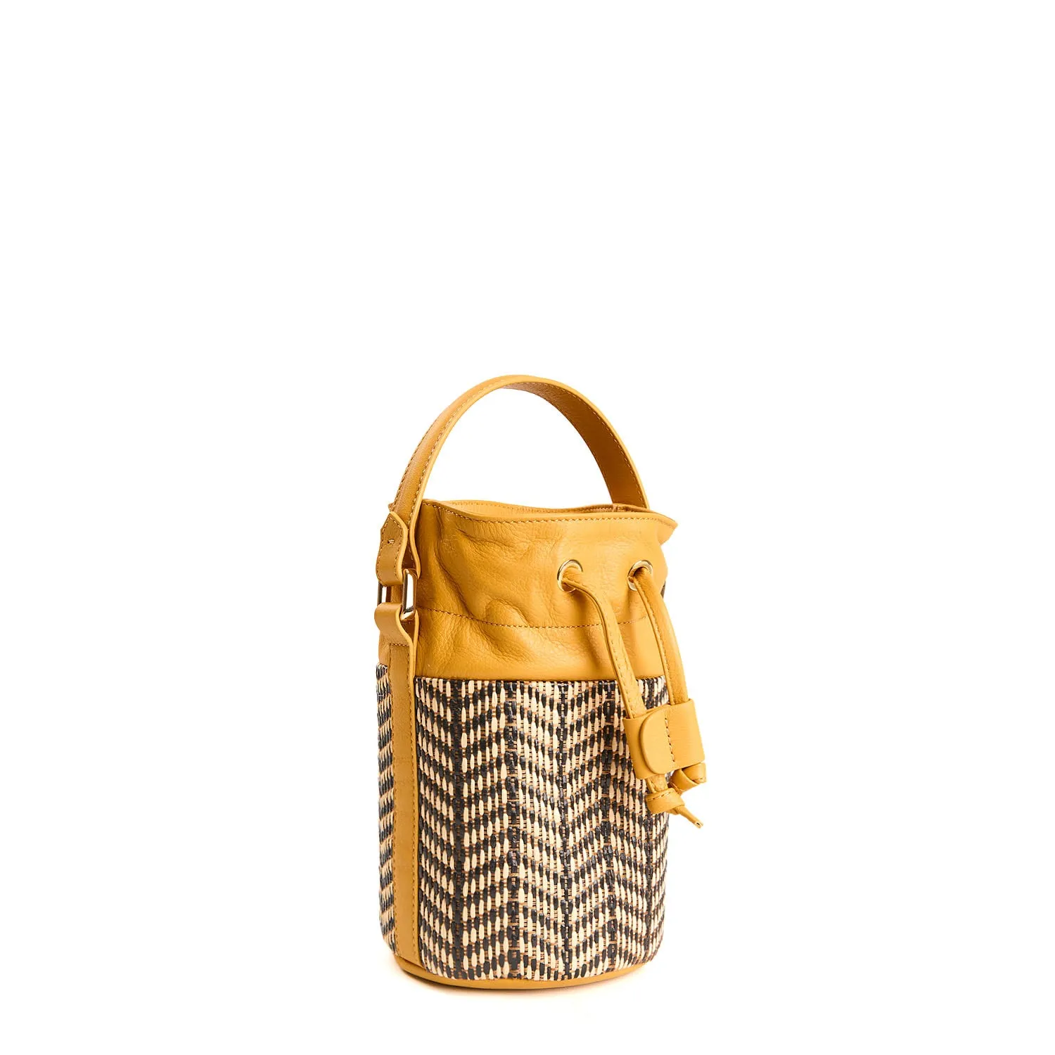 YELLOW BROWN MINI BUCKET